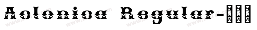 Aclonica Regular字体转换